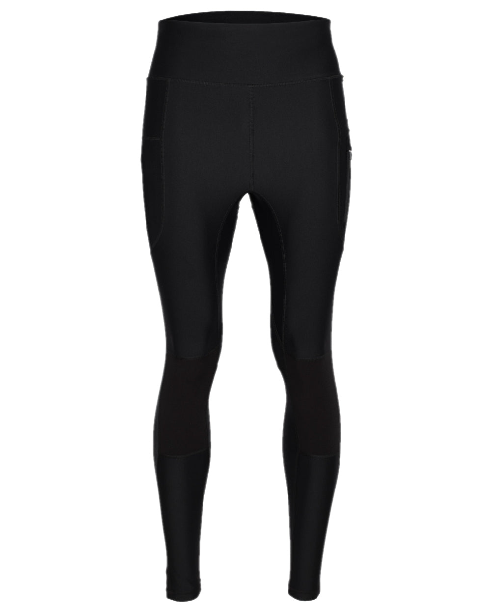 Black Coloured Pinewood Womens Finnveden Active Tights 2.0 on white background 
