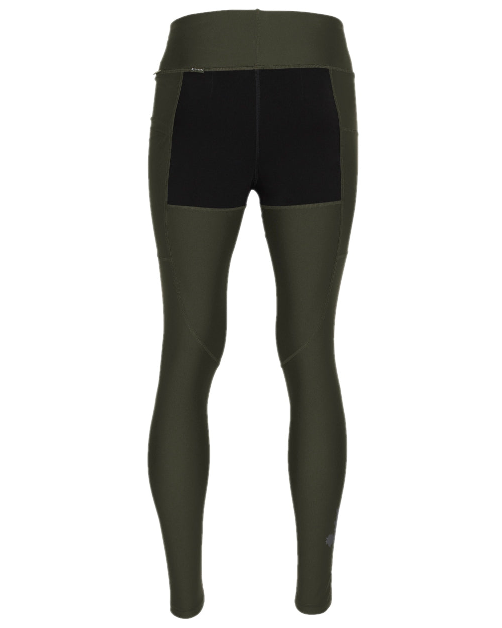 Moss Green Coloured Pinewood Womens Finnveden Active Tights 2.0 on white background 