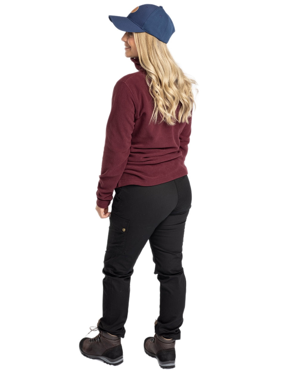 Black Coloured Pinewood Womens Finnveden Classic Trousers on white background 