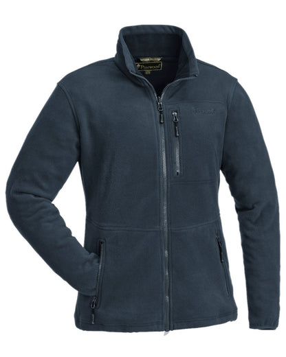 Dark Navy Coloured Pinewood Womens Finnveden Fleece Jacket on white background 