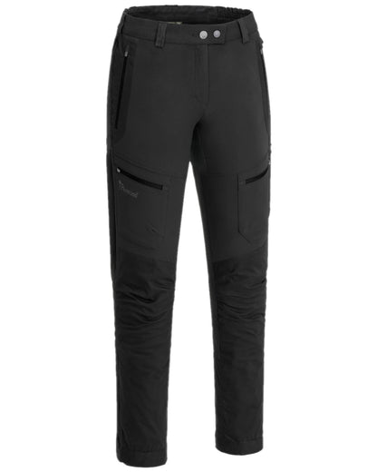 Black Coloured Pinewood Womens Finnveden Hybrid Trousers on white background 