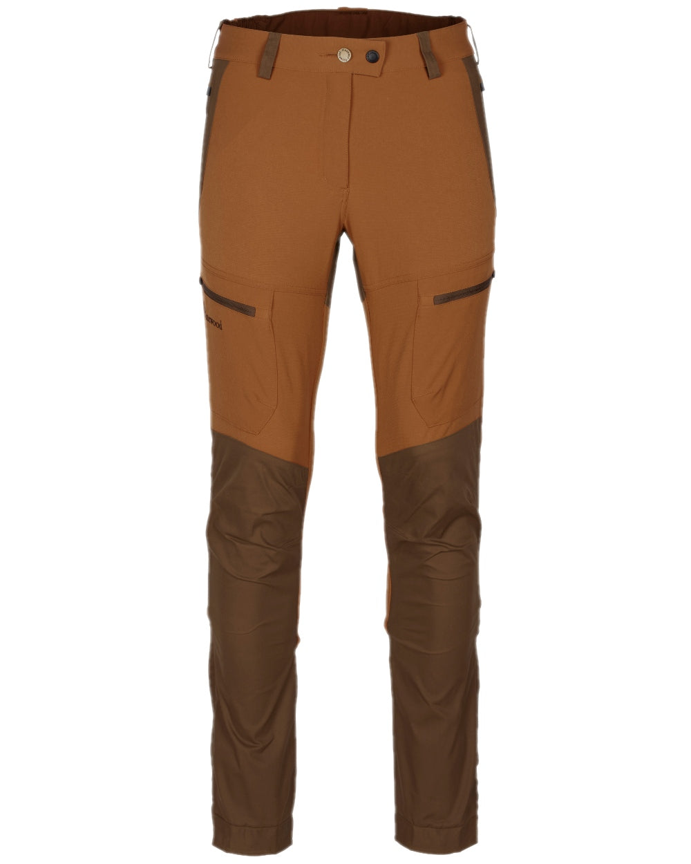 Fudge Nougat Coloured Pinewood Womens Finnveden Hybrid Trousers on white background 