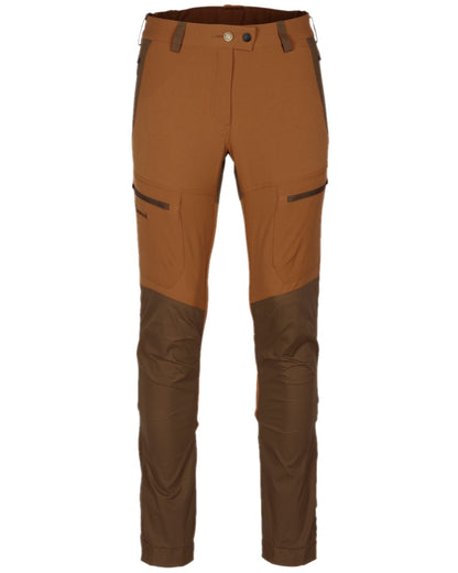 Fudge Nougat Coloured Pinewood Womens Finnveden Hybrid Trousers on white background 