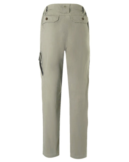 Light Khaki Coloured Pinewood Womens Finnveden Outdoor Trousers on white background 
