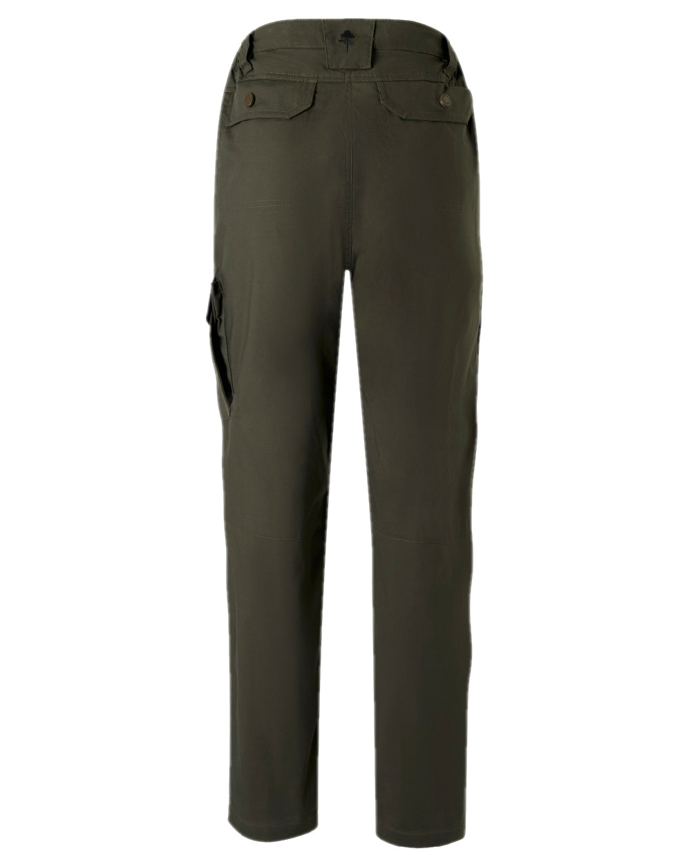 Moss Green Coloured Pinewood Womens Finnveden Outdoor Trousers on white background 