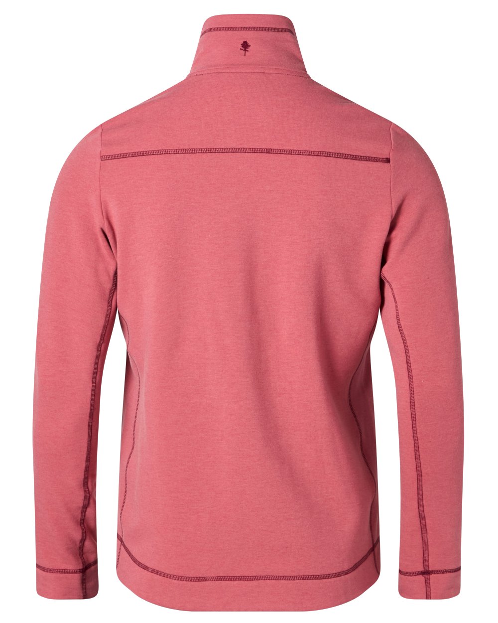 Cherry Pink coloured Pinewood Womens Finnveden Powerfleece Jacket on white background 