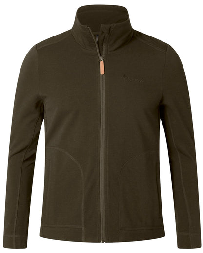 Moss Green coloured Pinewood Womens Finnveden Powerfleece Jacket on white background 
