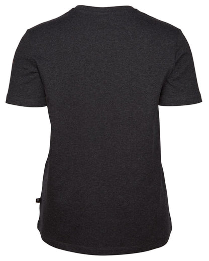 Dark Anthracite Melange coloured Pinewood Womens Finnveden Recycled Outdoor T-Shirt on white background 