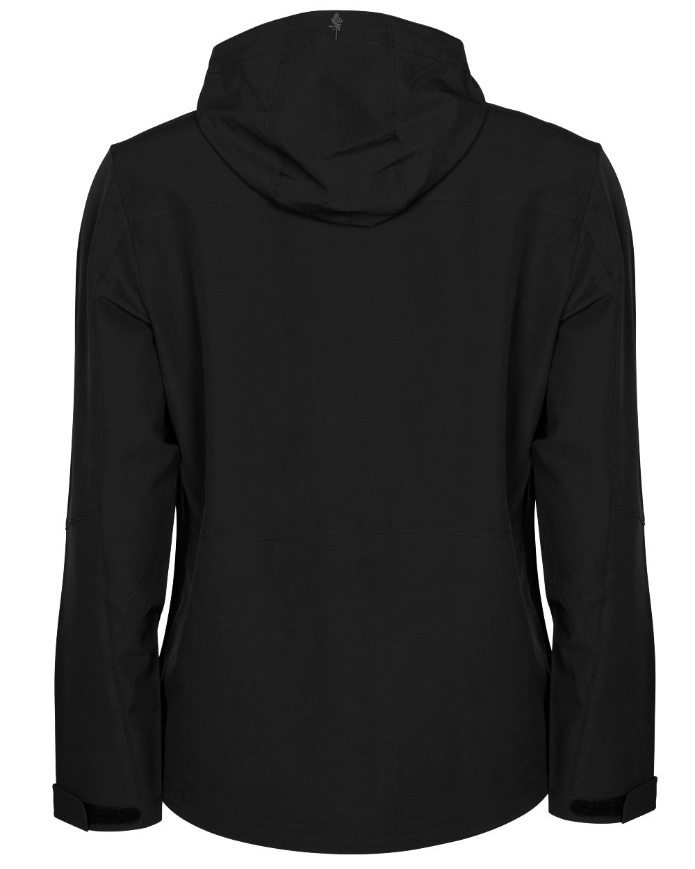 Black coloured Pinewood Womens Finnveden Trail Stretch Jacket on white background 