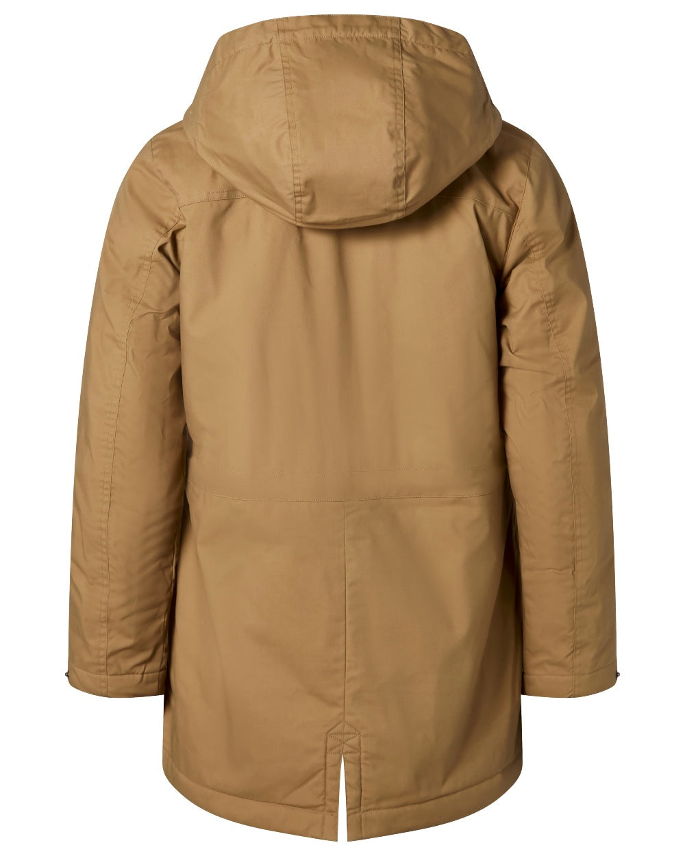 Dark Sandstone coloured Pinewood Womens Finnveden Winter Jacket on white background 
