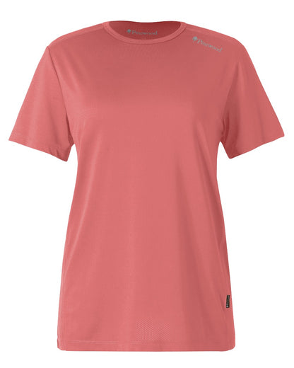 Lantana Pink coloured Pinewood Womens Function T-Shirt on white background 