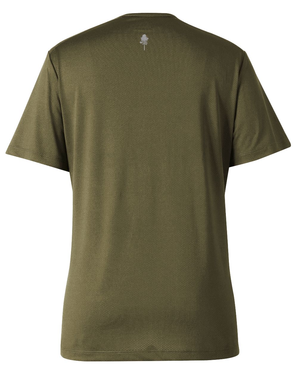Moss Green coloured Pinewood Womens Function T-Shirt on white background 