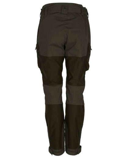 Mossgreen Dark Mossgreen Pinewood Womens Furudal Tracking Trousers on white background 