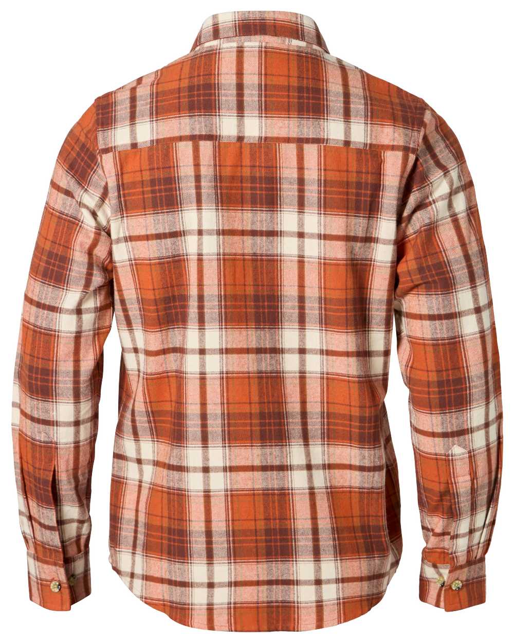 Terracotta Brown coloured Pinewood Womens Harjedalen Shirt on white background 