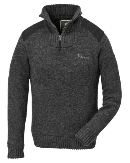 Dark Grey Mel Coloured Pinewood Womens Hurricane Knitted Sweater on white background 