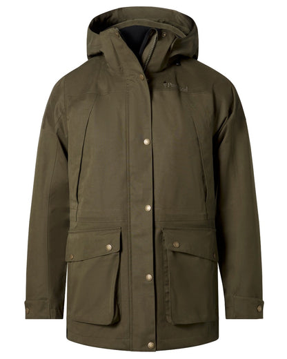 Moss Green coloured Pinewood Womens Nydala Classic 2L Jacket on white background 