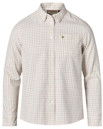 Off White coloured Pinewood Womens Nydala Grouse 2.0 Shirt on white background 