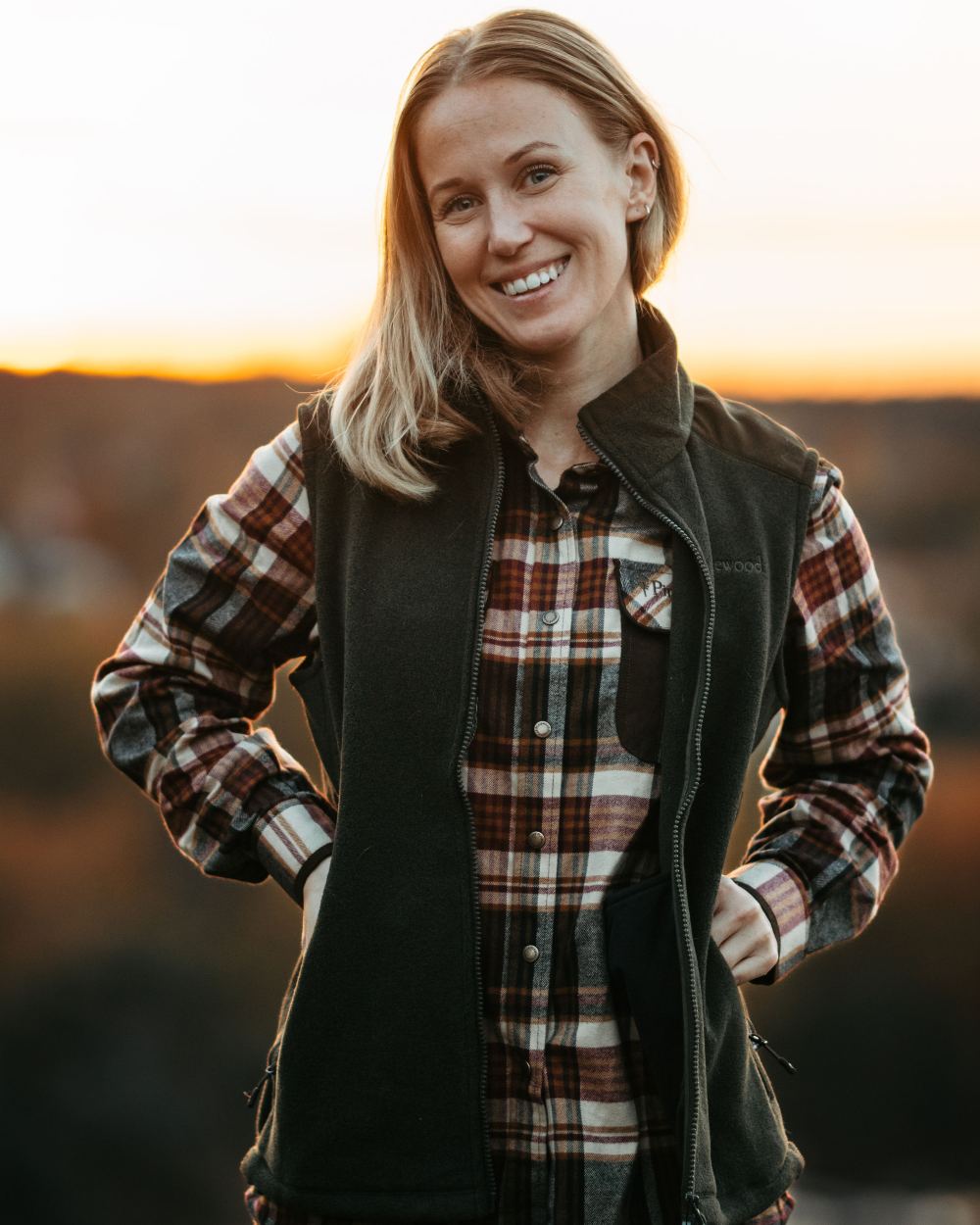 Bordeaux Beige Coloured Pinewood Womens Prestwick Exclusive Shirt on outdoor background 
