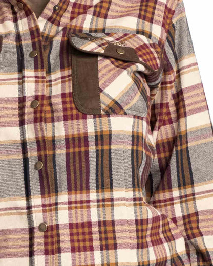 Bordeaux Beige Coloured Pinewood Womens Prestwick Exclusive Shirt on white background 