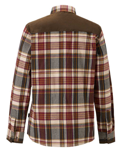 Bordeaux Beige Coloured Pinewood Womens Prestwick Exclusive Shirt on white background 