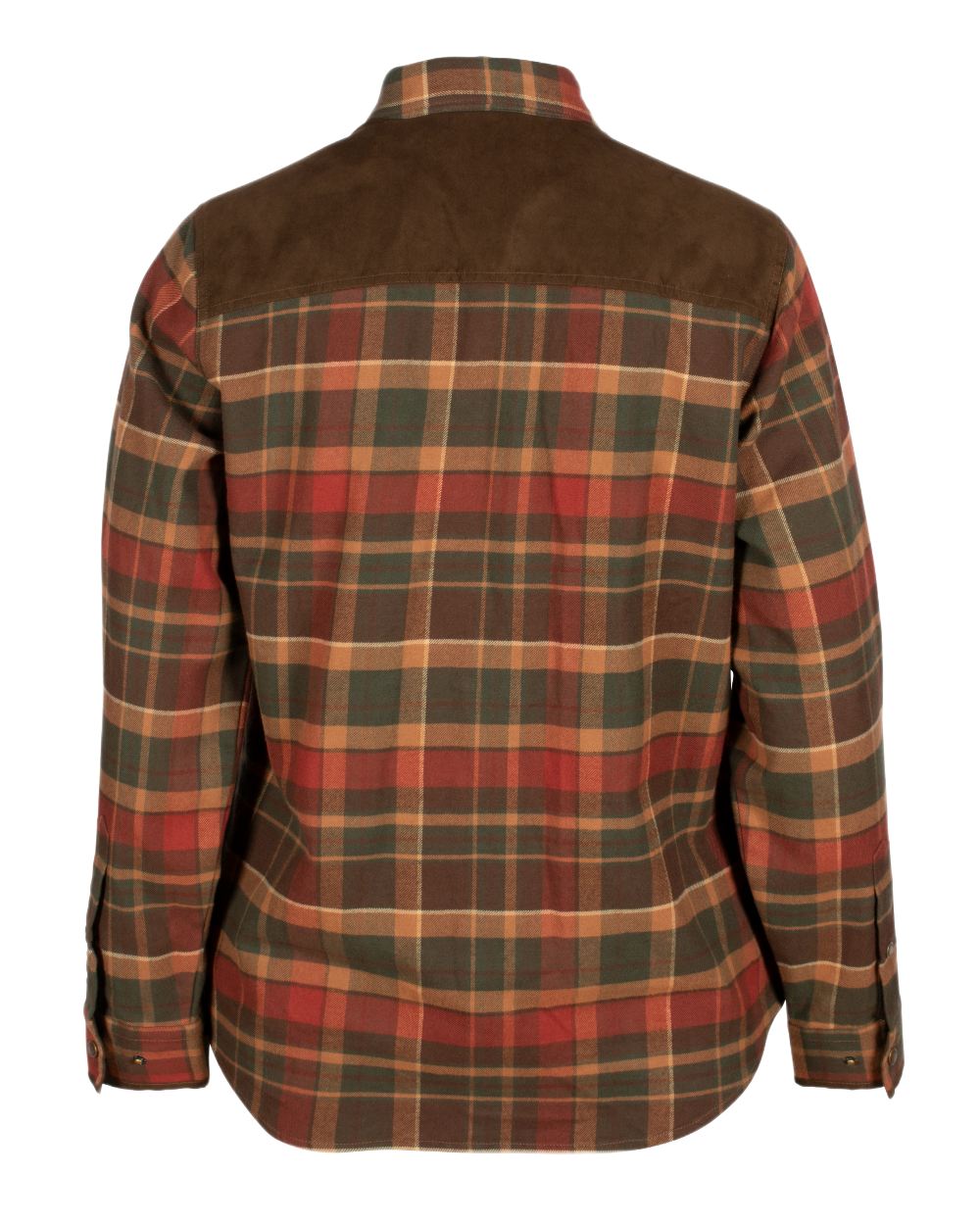 Dark Green Terracotta Coloured Pinewood Womens Prestwick Exclusive Shirt on white background 