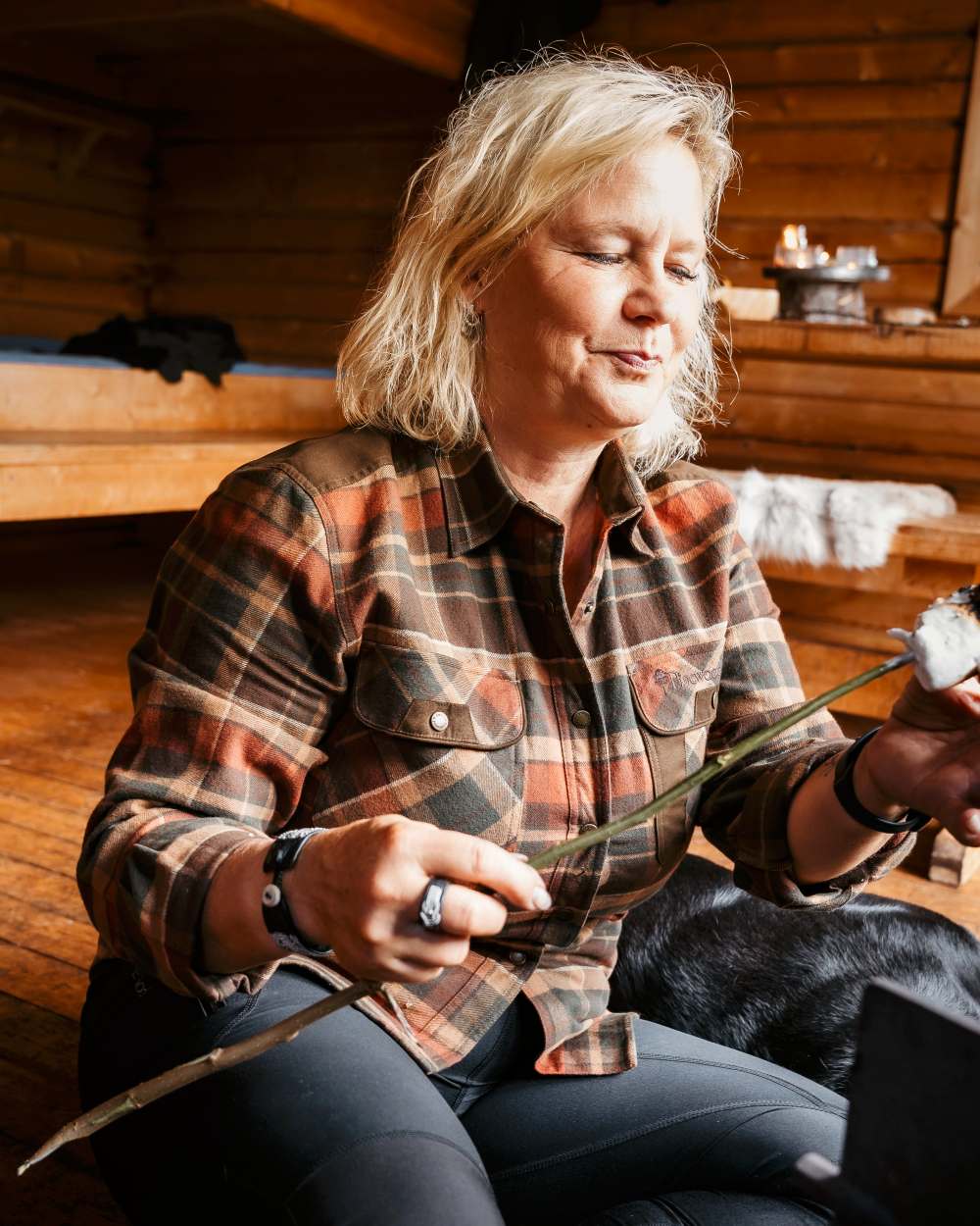 Dark Green Terracotta Coloured Pinewood Womens Prestwick Exclusive Shirt on indoor background 