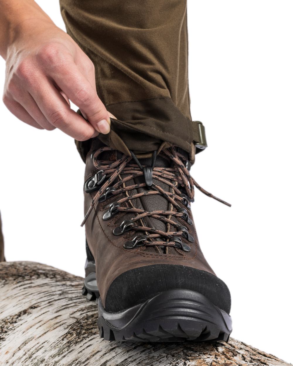 Hunting Brown Suede Brown Coloured Pinewood Womens Retriever Active Trousers on white background 