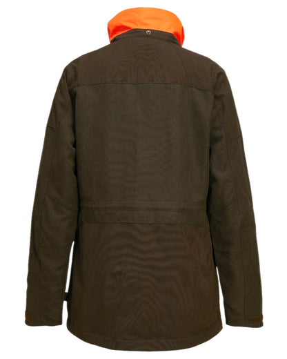 Suede Brown Coloured Pinewood Womens Smaland Hunters Jacket on white background 