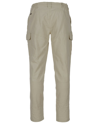 Linen Beige coloured Pinewood Womens Varnamo Insectsafe Linen Trousers on white background 