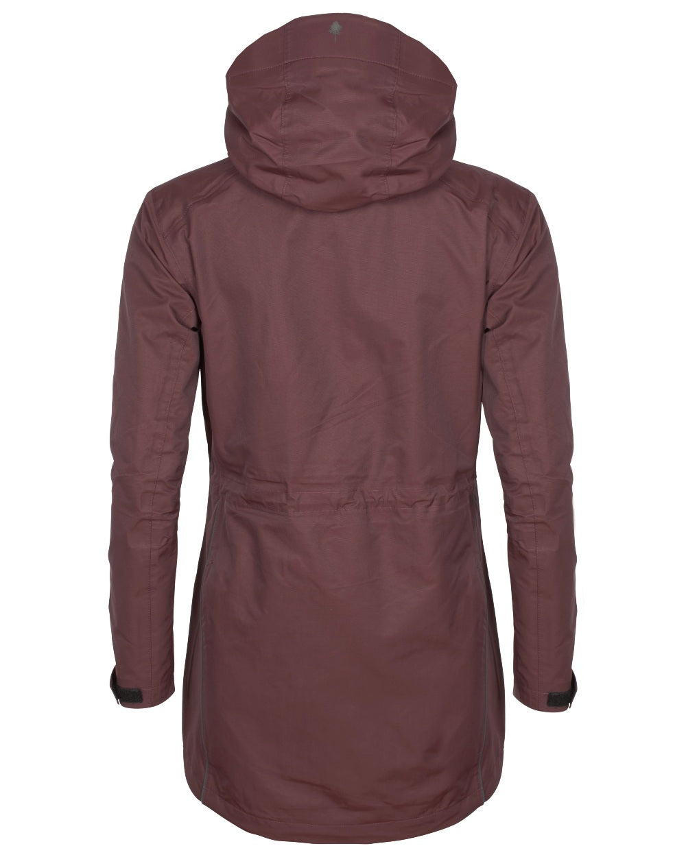 Earth Plum coloured Pinewood Womens Wilda Parka on white background 