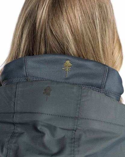 Urban Grey coloured Pinewood Womens Wilda Parka on white background 