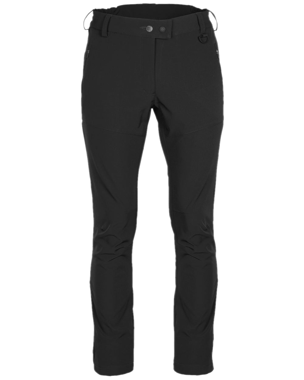 Black Coloured Pinewood Womens Wilda Stretch Shell Trousers on white background 