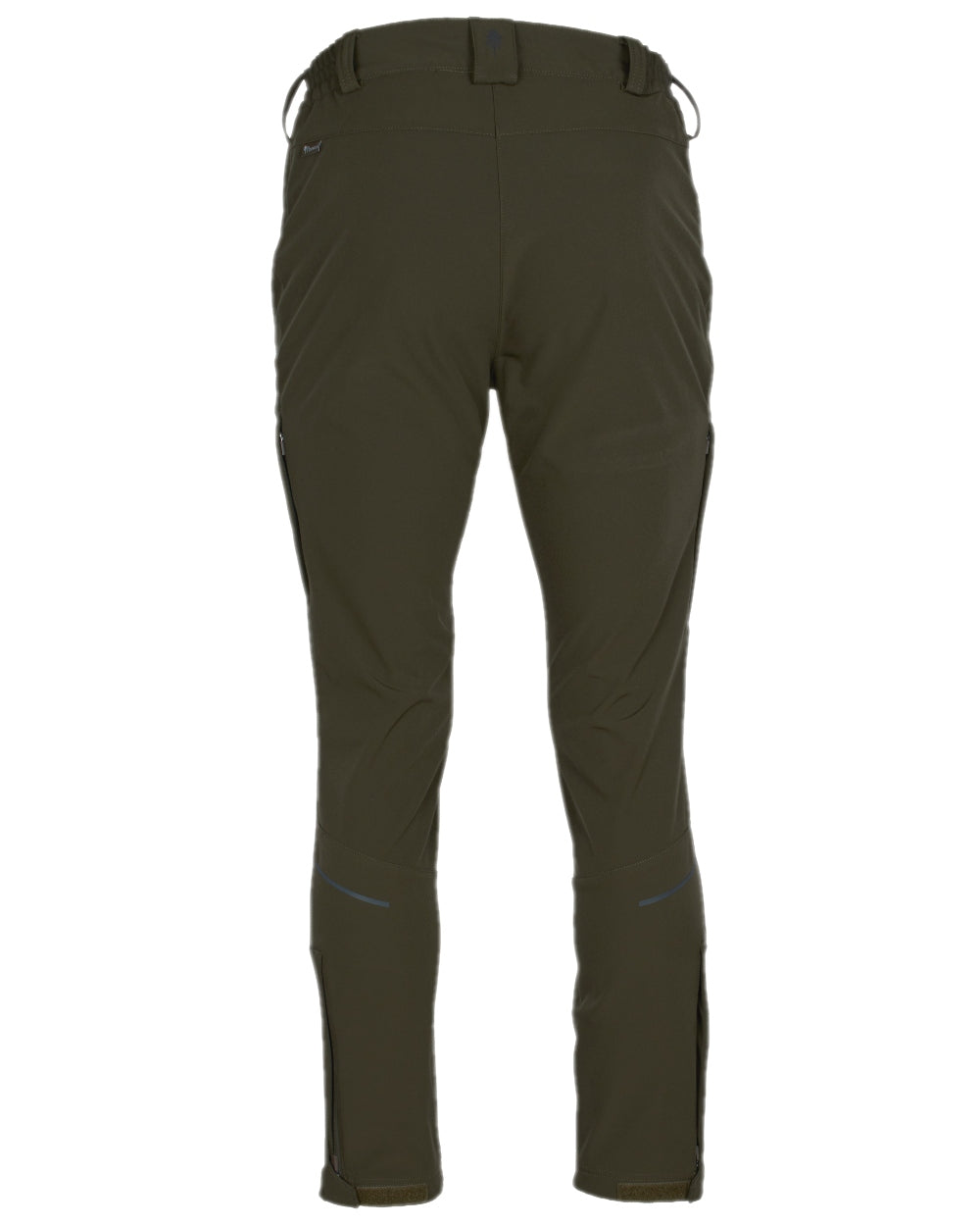 Moss Green Coloured Pinewood Womens Wilda Stretch Shell Trousers on white background 