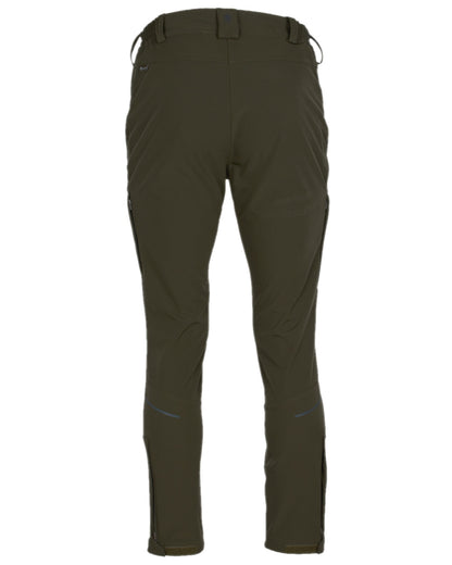 Moss Green Coloured Pinewood Womens Wilda Stretch Shell Trousers on white background 