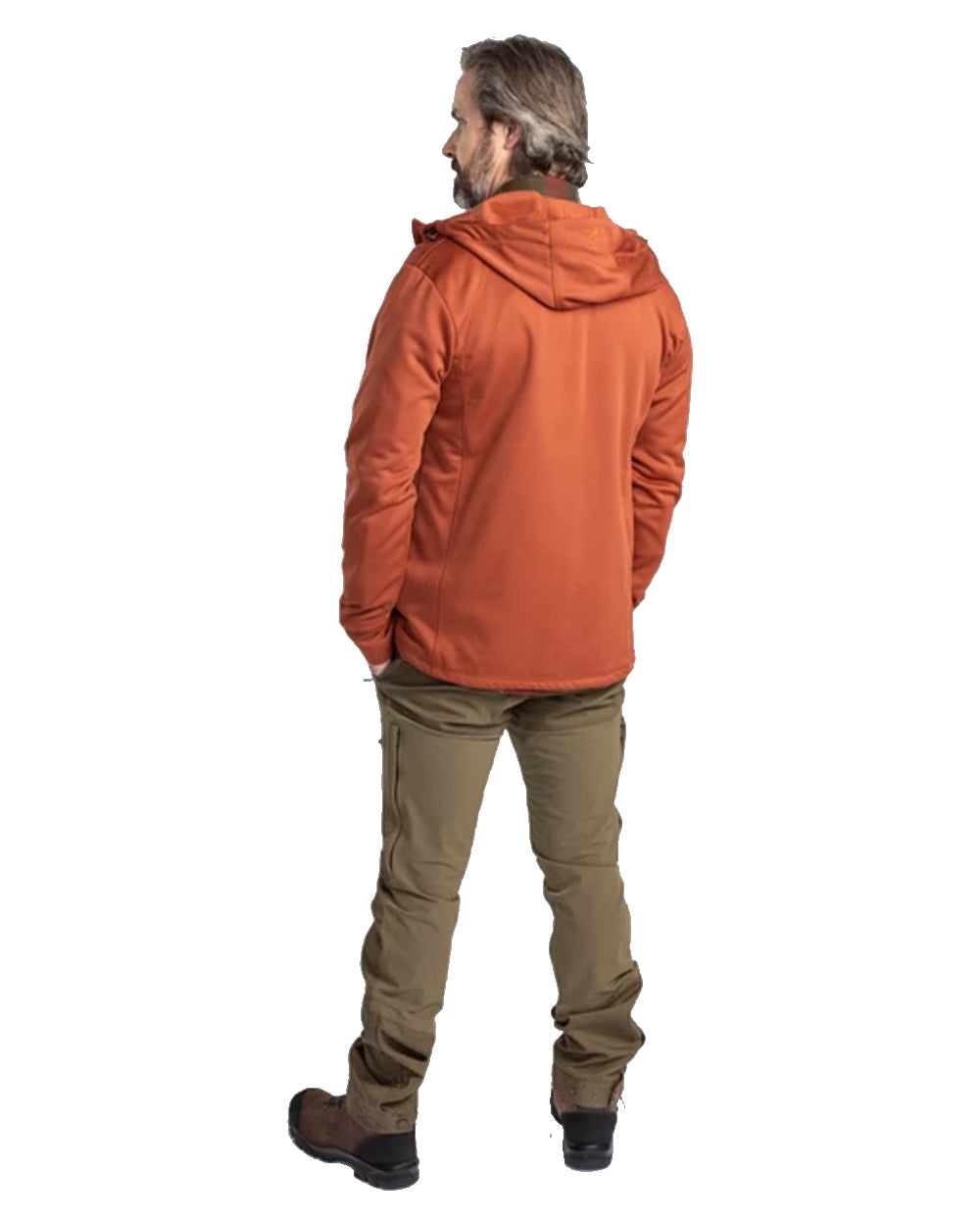 Pinewood Finnveden Hoodie in Terracotta 