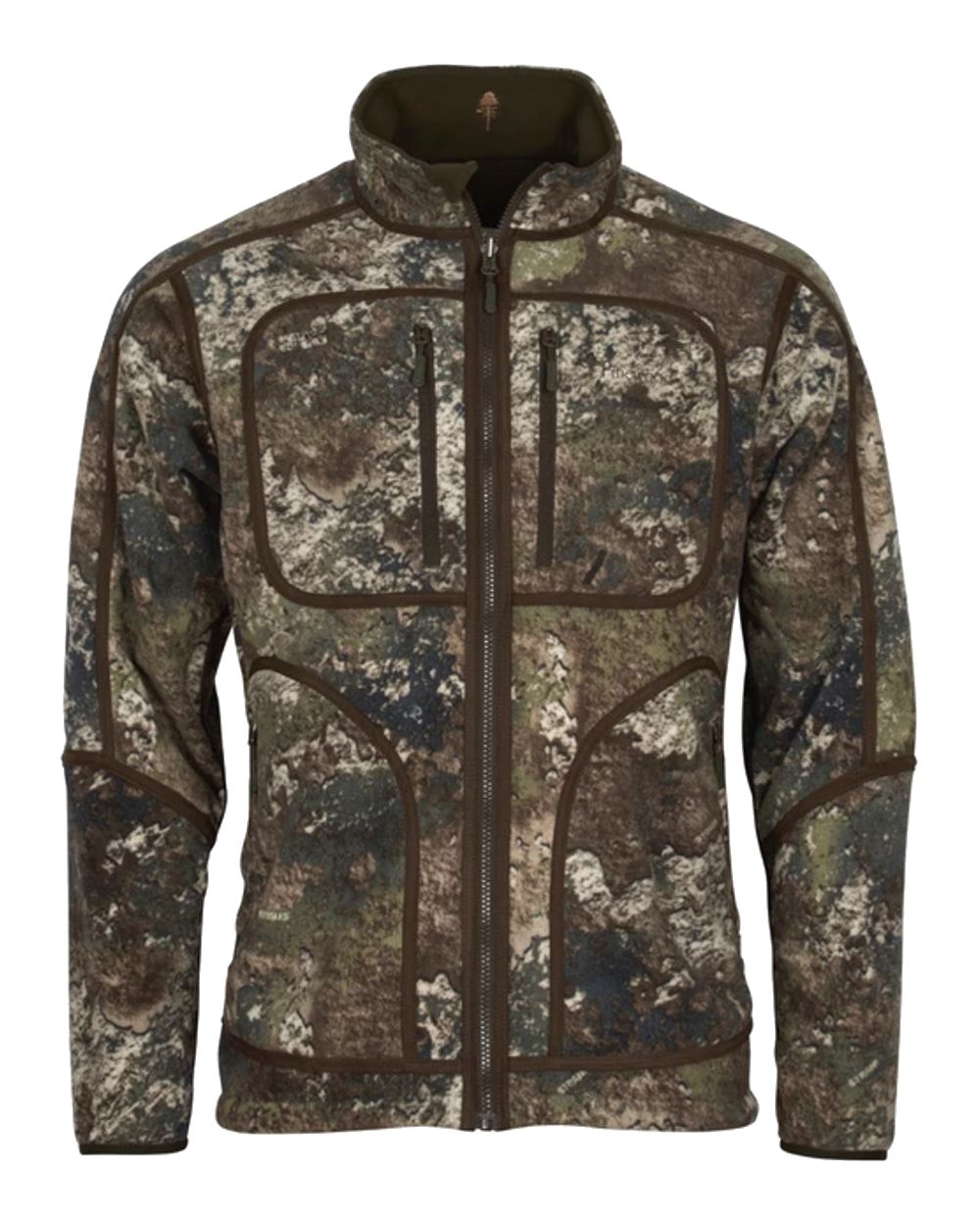 Pinewood Furudal Reversible Camou Fleece Jacket in Hunting Brown/Strata 