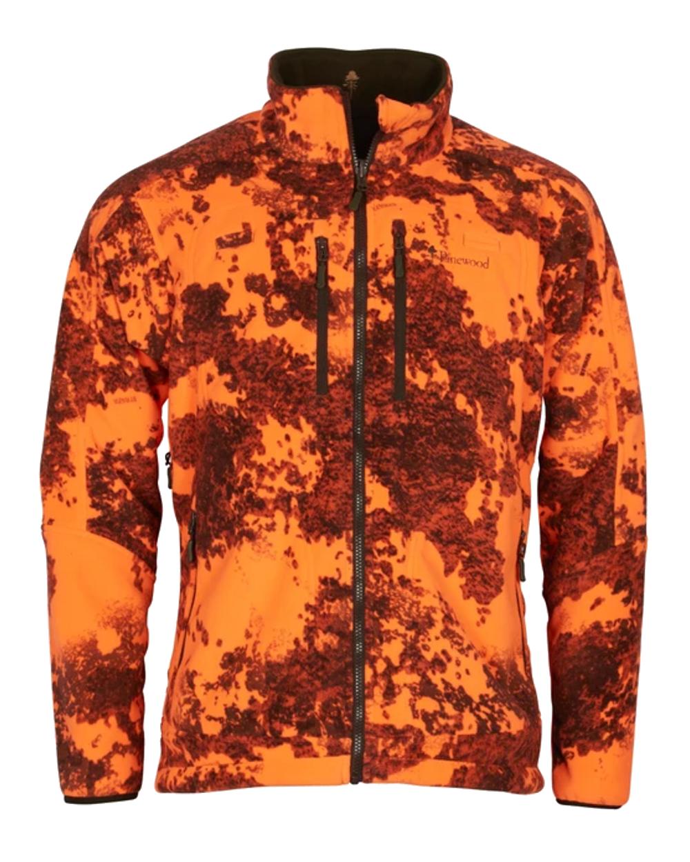 Pinewood Furudal Reversible Camou Fleece Jacket in Hunting Brown/Strata Blaze 