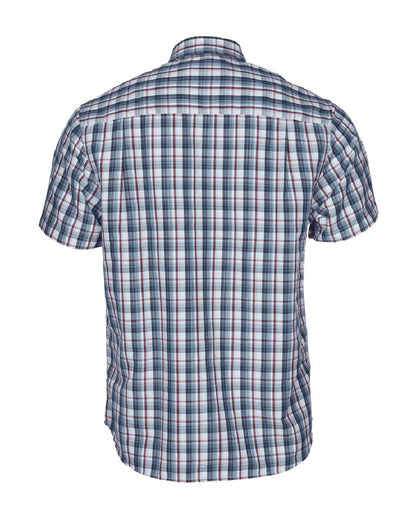 Pinewood Mens Summer Shirt in Blue/Red