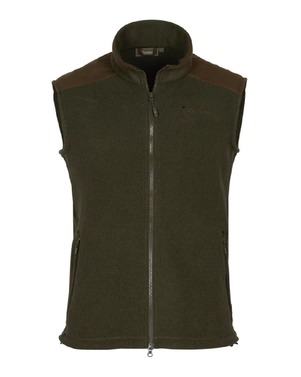 Pinewood Småland Forest Fleece Vest in Hunting Green