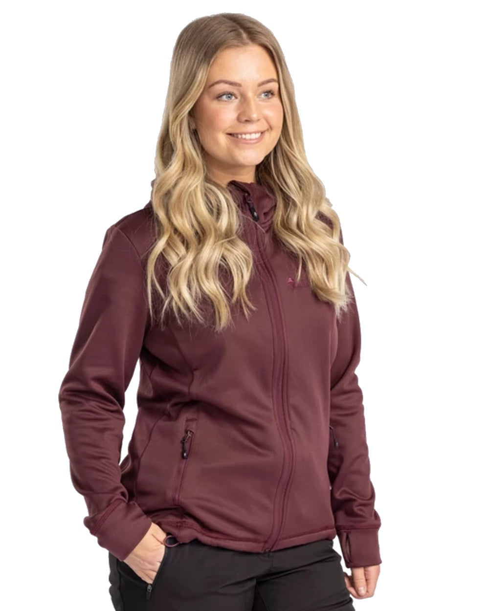 Pinewood Womens Finnveden Hoodie in Dusty Dark Pink 