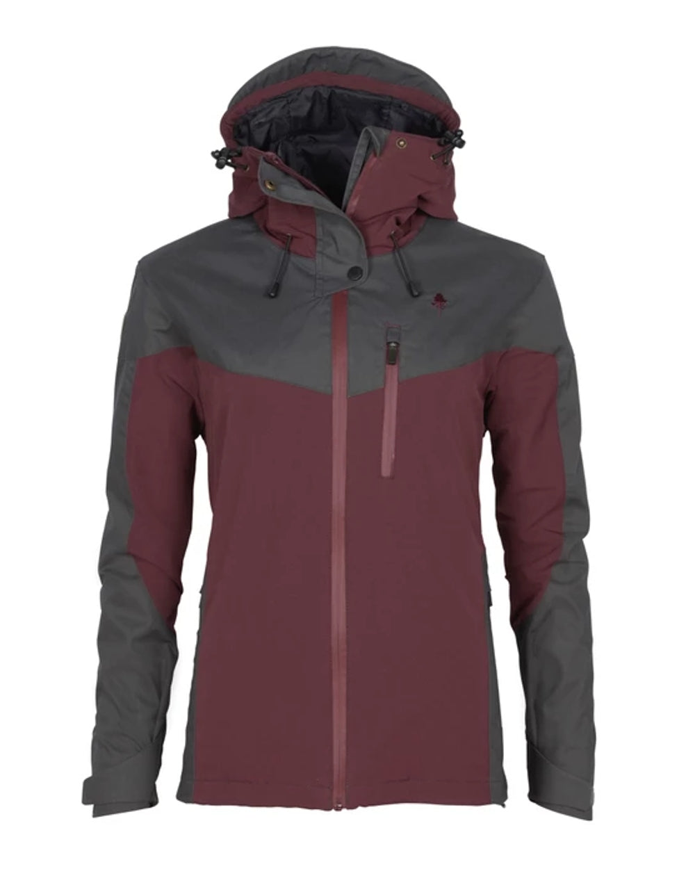 Pinewood Womens Finnveden Hybrid Extreme Jacket in Earth Plum/Dark Anthracite