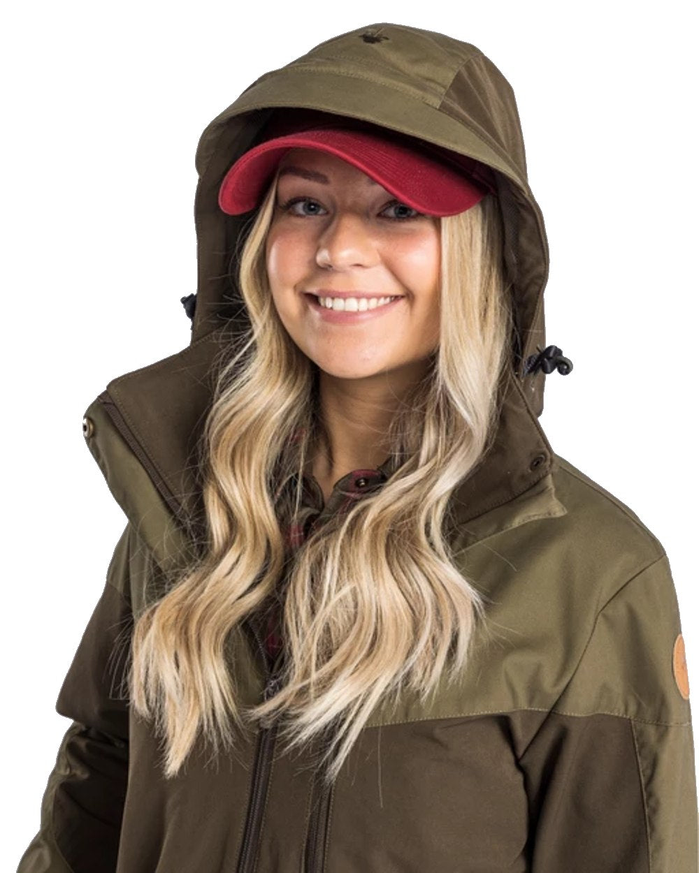 Pinewood Womens Finnveden Hybrid Jacket in Dark Olive/Hunting Olive