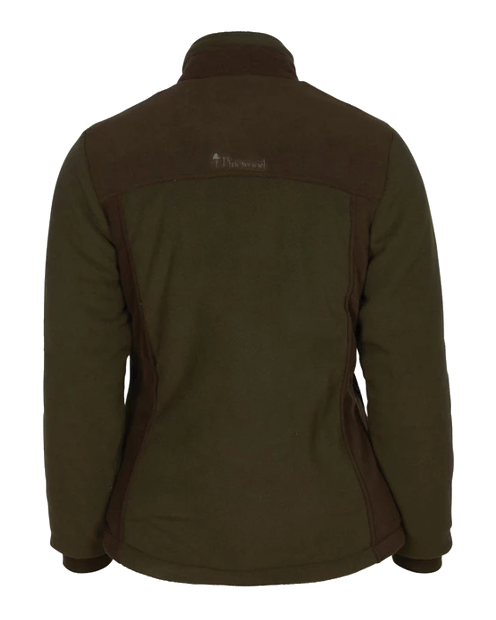 Pinewood Womens Harriette Padded Fleece Jacket in Green/Suede Brown