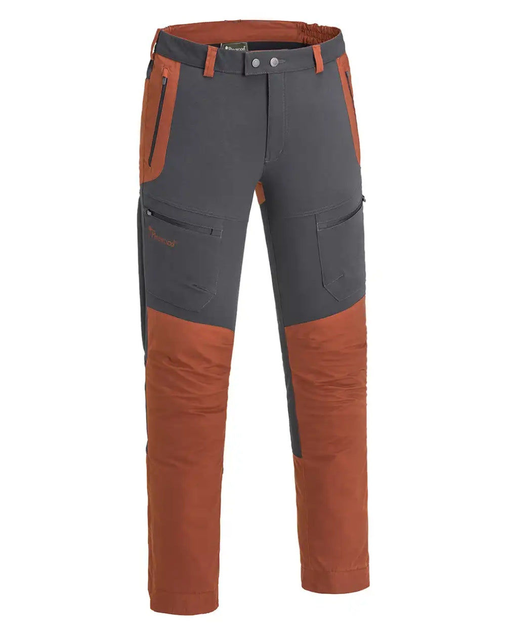 Dark Anthracite Terraco coloured Pinewood Mens Finnveden Hybrid Trousers on white background 