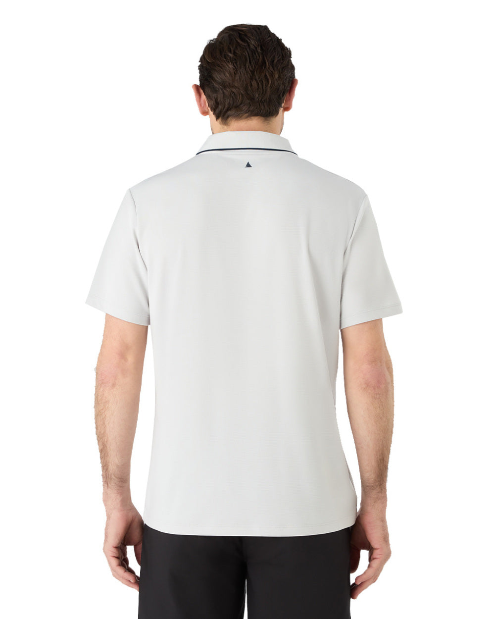 Platinum Coloured Musto Mens 1964 Short Sleeve Polo Shirt On A White Background 