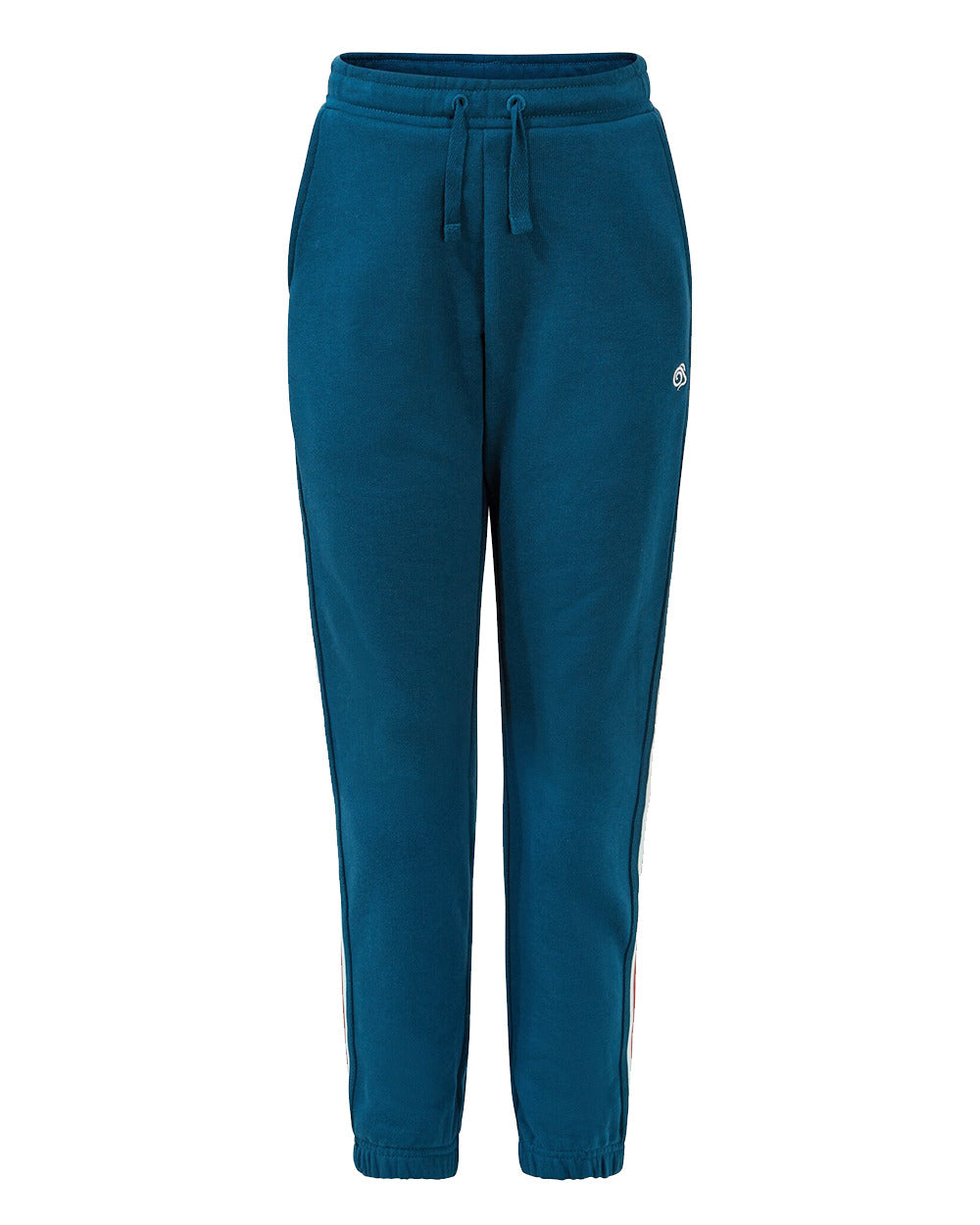 Poseidon Blue Coloured Craghoppers Childrens NosiLife Brodie Trousers On A White Background 