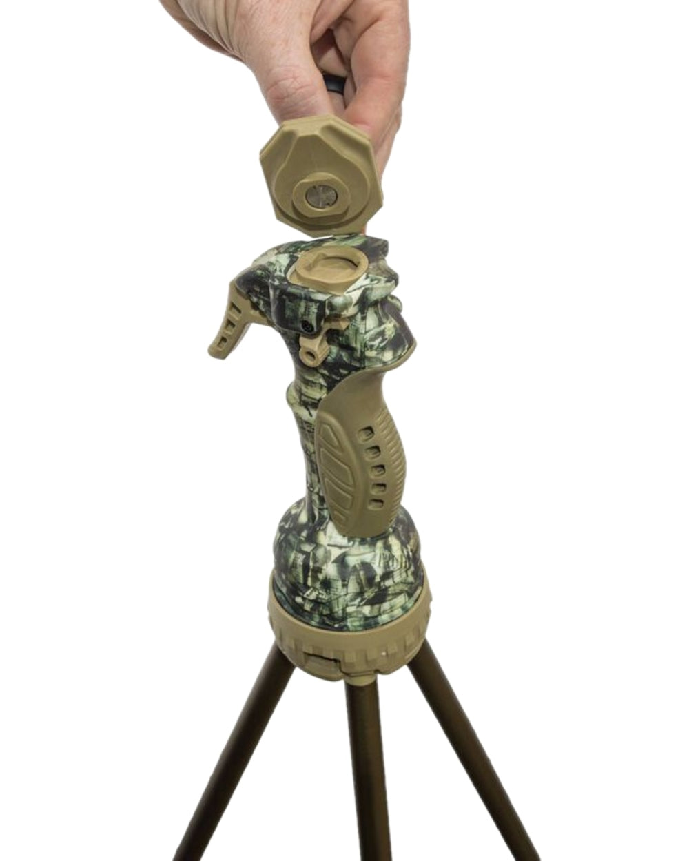 Primos Optics Camera Mount For Gen 3 Trigger Stick On White Background