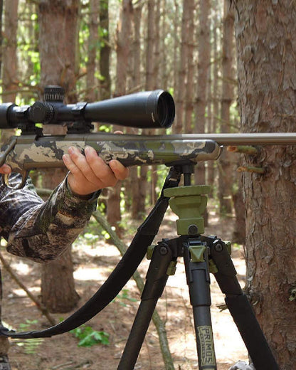 Primos Edge Carbon Fiber Tripod Shooting Stick On Outdoor Background