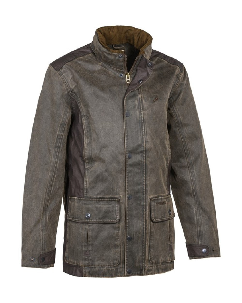 Brown Ibex Coloured ProHunt Mens Fox Evo Orignal Jacket on White Background 