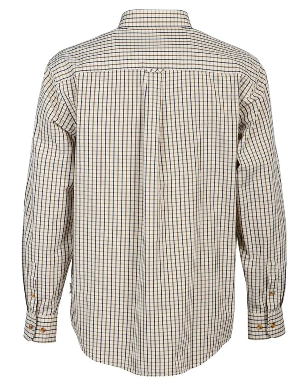Beige Brown coloured ProHunt Thoury Long Sleeve Shirt on white background 